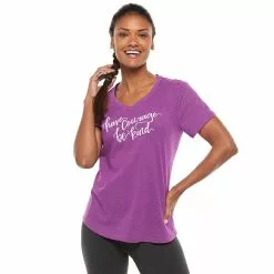 Women's Tek Gear® Essential Short Sleeve Graphic Tee -Tek Gear store 2631893 Have Courage