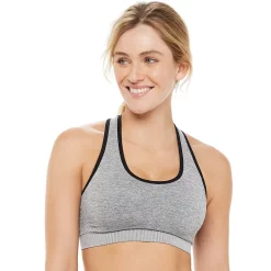 Tek Gear® Seamless Low-Impact Sports Bra 51 Tek Gear® Seamless Low-Impact Sports Bra -Tek Gear store 2976589 Mineral Black Spacedye