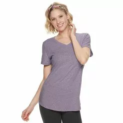 Women's Tek Gear® Essential Short Sleeve Tee -Tek Gear store 3090387 Allis Plum Heather