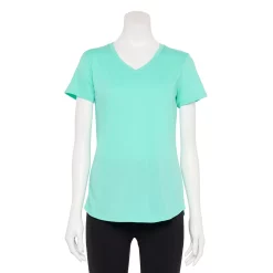 Women's Tek Gear® Essential Short Sleeve Tee -Tek Gear store 3090387 Aqua Stone