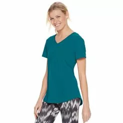 Women's Tek Gear® Essential Short Sleeve Tee -Tek Gear store 3090387 Night Life Teal