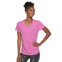 Women's Tek Gear® Essential Short Sleeve Tee -Tek Gear store 3090387 Rocket Pink Heather