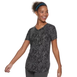 Women's Tek Gear® Essential Burnout Tee -Tek Gear store 3090912 Burnout Black