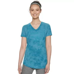 Women's Tek Gear® Essential Burnout Tee -Tek Gear store 3090912 Burnout Blue Teal