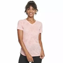 Women's Tek Gear® Essential Burnout Tee -Tek Gear store 3090912 Burnout Light Pink