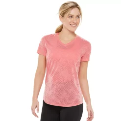 Women's Tek Gear® Essential Burnout Tee -Tek Gear store 3090912 Coral