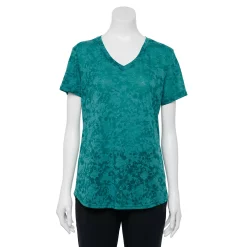 Women's Tek Gear® Essential Burnout Tee -Tek Gear store 3090912 Green Burnout