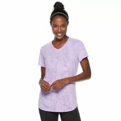 Women's Tek Gear® Essential Burnout Tee -Tek Gear store 3090912 Marble Light Purple