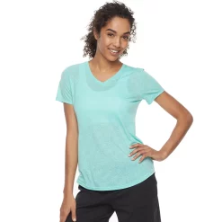 Women's Tek Gear® Essential Burnout Tee -Tek Gear store 3090912 Speckled Green