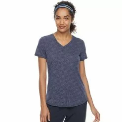 Women's Tek Gear® Essential Burnout Tee -Tek Gear store 3090912 Speckled Navy