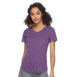 Women's Tek Gear® Essential Burnout Tee -Tek Gear store 3090912 Texture Purple