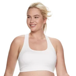 Plus Size Tek Gear® Seamless Low-Impact Sports Bra -Tek Gear store 3548821 New White