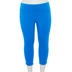 Plus Size Tek Gear® Essential High-Waisted Capri Leggings -Tek Gear store 4215123 Beyond Blue