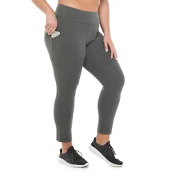 Plus Size Tek Gear® Pocket High-Waisted 7/8 Leggings -Tek Gear store 4219703 Ink Heather