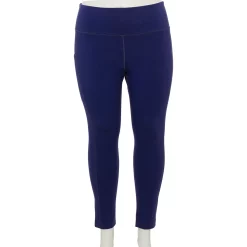 Plus Size Tek Gear® Pocket High-Waisted 7/8 Leggings -Tek Gear store 4219703 Plum Valley