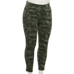 Plus Size Tek Gear® Pocket High-Waisted 7/8 Leggings -Tek Gear store 4219703 Sage Camo