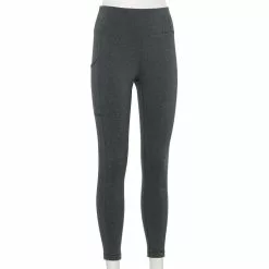 Women's Tek Gear® Essential High-Waisted Leggings -Tek Gear store 4276683 Dark Gray