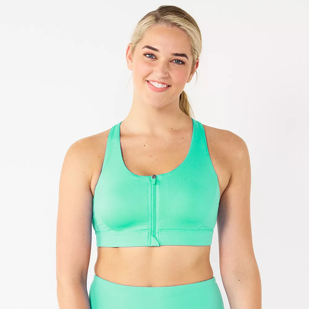 Tek Gear® Zip-Front Medium-Impact Sports Bra 8 Tek Gear® Zip-Front Medium-Impact Sports Bra - Image 8