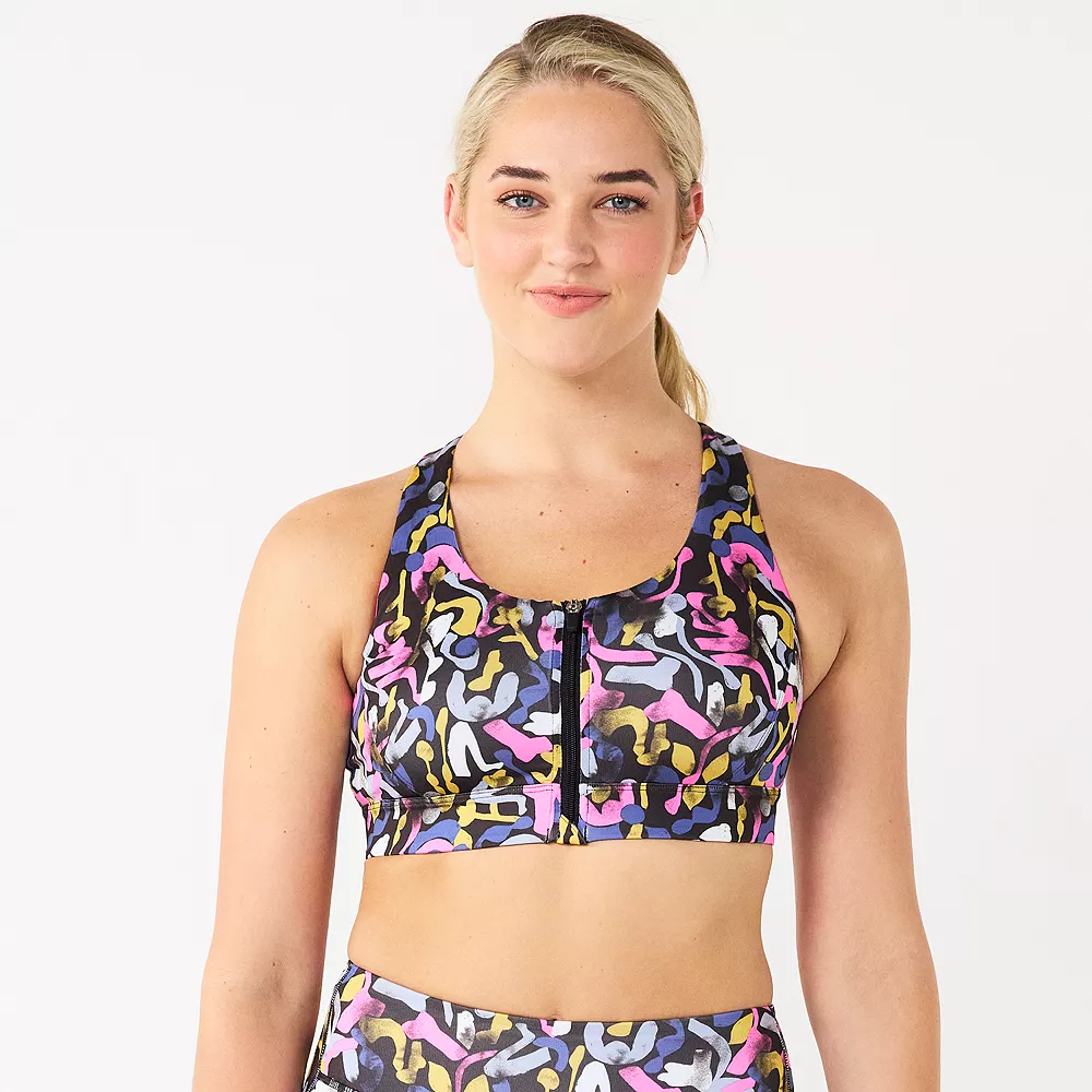 Tek Gear® Zip-Front Medium-Impact Sports Bra 25 Tek Gear® Zip-Front Medium-Impact Sports Bra - Image 25