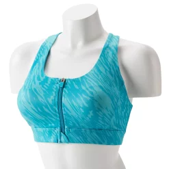 Tek Gear® Zip-Front Medium-Impact Sports Bra 40 Tek Gear® Zip-Front Medium-Impact Sports Bra -Tek Gear store 4657353 Blue Print