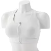 Tek Gear® Zip-Front Medium-Impact Sports Bra -Tek Gear store 4657353 White