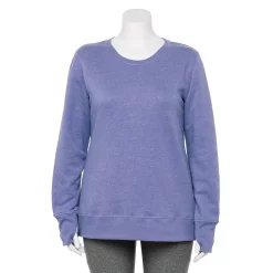 Plus Size Tek Gear® Ultrasoft Fleece Crewneck Sweatshirt -Tek Gear store 5000133 Grape Yard