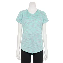 Women's Tek Gear® Performance Core Crewneck Tee -Tek Gear store 5015168 Aqua Spacedye