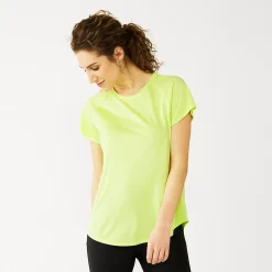 Women's Tek Gear® Performance Core Crewneck Tee -Tek Gear store 5015168 Green Romantica