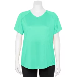 Plus Size Tek Gear® Performance Core V-Neck Tee 57 Plus Size Tek Gear® Performance Core V-Neck Tee -Tek Gear store 5016444 Aqua Stone