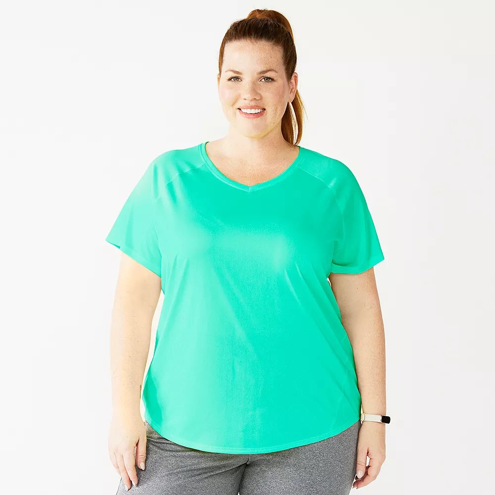 Plus Size Tek Gear® Performance Core V-Neck Tee 37 Plus Size Tek Gear® Performance Core V-Neck Tee - Image 37