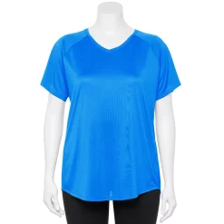 Plus Size Tek Gear® Performance Core V-Neck Tee 47 Plus Size Tek Gear® Performance Core V-Neck Tee -Tek Gear store 5016444 Beyond Blue