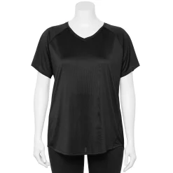 Plus Size Tek Gear® Performance Core V-Neck Tee 51 Plus Size Tek Gear® Performance Core V-Neck Tee -Tek Gear store 5016444 Black