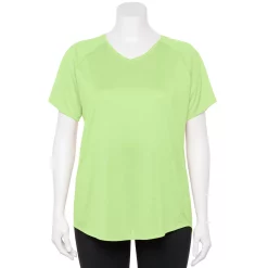 Plus Size Tek Gear® Performance Core V-Neck Tee 75 Plus Size Tek Gear® Performance Core V-Neck Tee -Tek Gear store 5016444 Brisk Mint