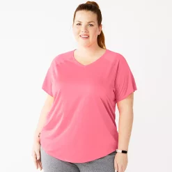 Plus Size Tek Gear® Performance Core V-Neck Tee 81 Plus Size Tek Gear® Performance Core V-Neck Tee -Tek Gear store 5016444 Coral Garden