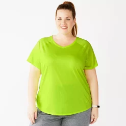 Plus Size Tek Gear® Performance Core V-Neck Tee 54 Plus Size Tek Gear® Performance Core V-Neck Tee -Tek Gear store 5016444 Easy Green