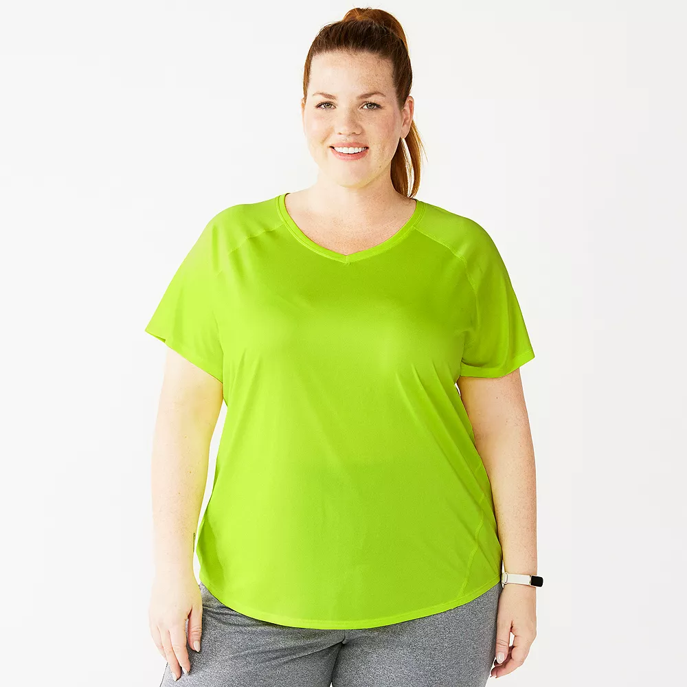 Plus Size Tek Gear® Performance Core V-Neck Tee 13 Plus Size Tek Gear® Performance Core V-Neck Tee - Image 13