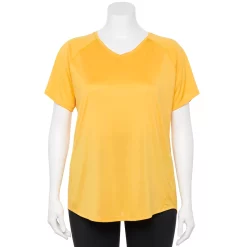 Plus Size Tek Gear® Performance Core V-Neck Tee 53 Plus Size Tek Gear® Performance Core V-Neck Tee -Tek Gear store 5016444 Gypsy Gold