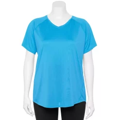 Plus Size Tek Gear® Performance Core V-Neck Tee 58 Plus Size Tek Gear® Performance Core V-Neck Tee -Tek Gear store 5016444 Persian Turquoise