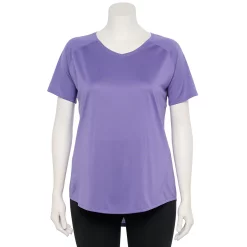 Plus Size Tek Gear® Performance Core V-Neck Tee 74 Plus Size Tek Gear® Performance Core V-Neck Tee -Tek Gear store 5016444 Piper Purple
