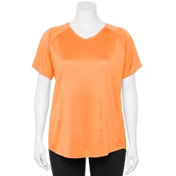 Plus Size Tek Gear® Performance Core V-Neck Tee 46 Plus Size Tek Gear® Performance Core V-Neck Tee -Tek Gear store 5016444 Pomelo Orange