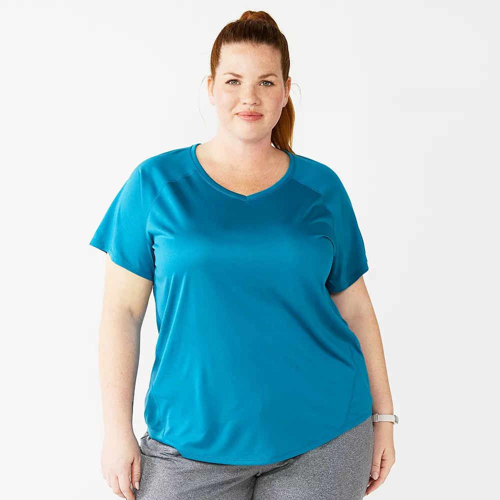 Plus Size Tek Gear® Performance Core V-Neck Tee 19 Plus Size Tek Gear® Performance Core V-Neck Tee - Image 19