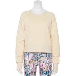 Women's Tek Gear® Ultrasoft Fleece Oversized Sweatshirt -Tek Gear store 5128574 Lemon Frost