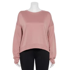Plus Size Tek Gear® Crewneck Fleece Sweatshirt -Tek Gear store 5187076 Martini Rose