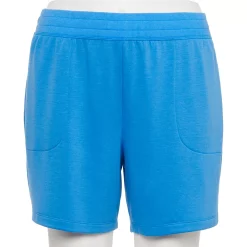Plus Size Tek Gear® Stretch Fleece Shorts -Tek Gear store 5197932 Beyond Blue
