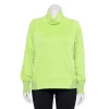 Plus Size Tek Gear® Stretch Fleece Funnel Neck Top -Tek Gear store 5198043 Green Romantica