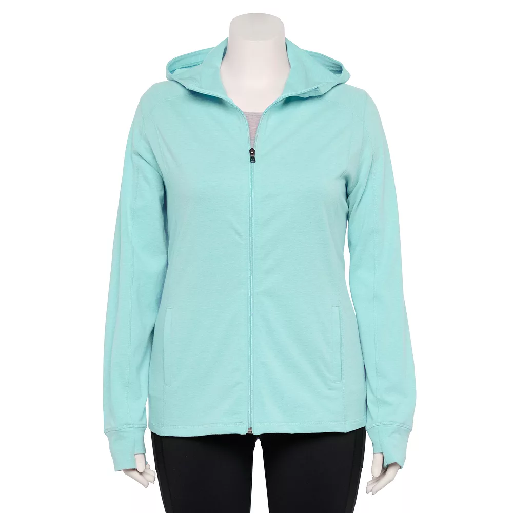 Plus Size Tek Gear® Essential Hooded Jacket 3 Plus Size Tek Gear® Essential Hooded Jacket - Image 3