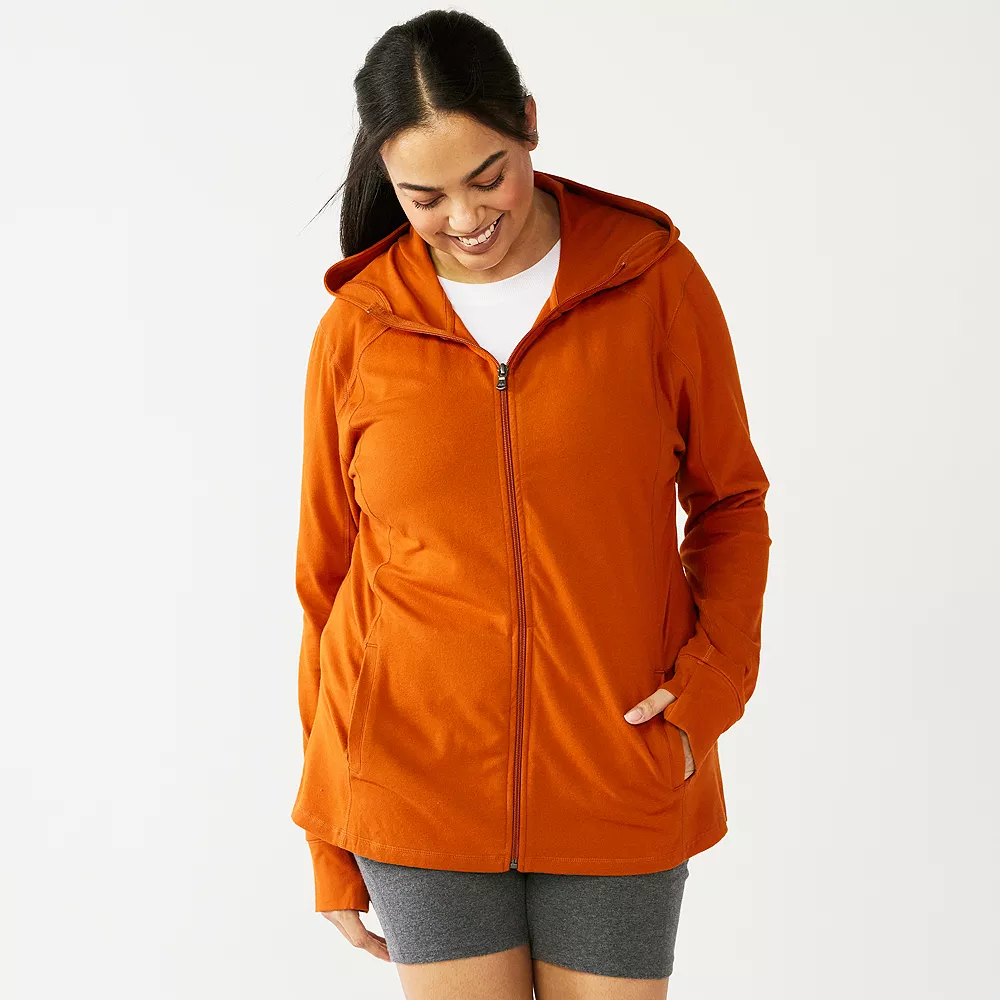 Plus Size Tek Gear® Essential Hooded Jacket 2 Plus Size Tek Gear® Essential Hooded Jacket - Image 2