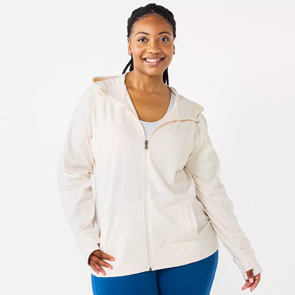 Plus Size Tek Gear® Essential Hooded Jacket 12 Plus Size Tek Gear® Essential Hooded Jacket - Image 12