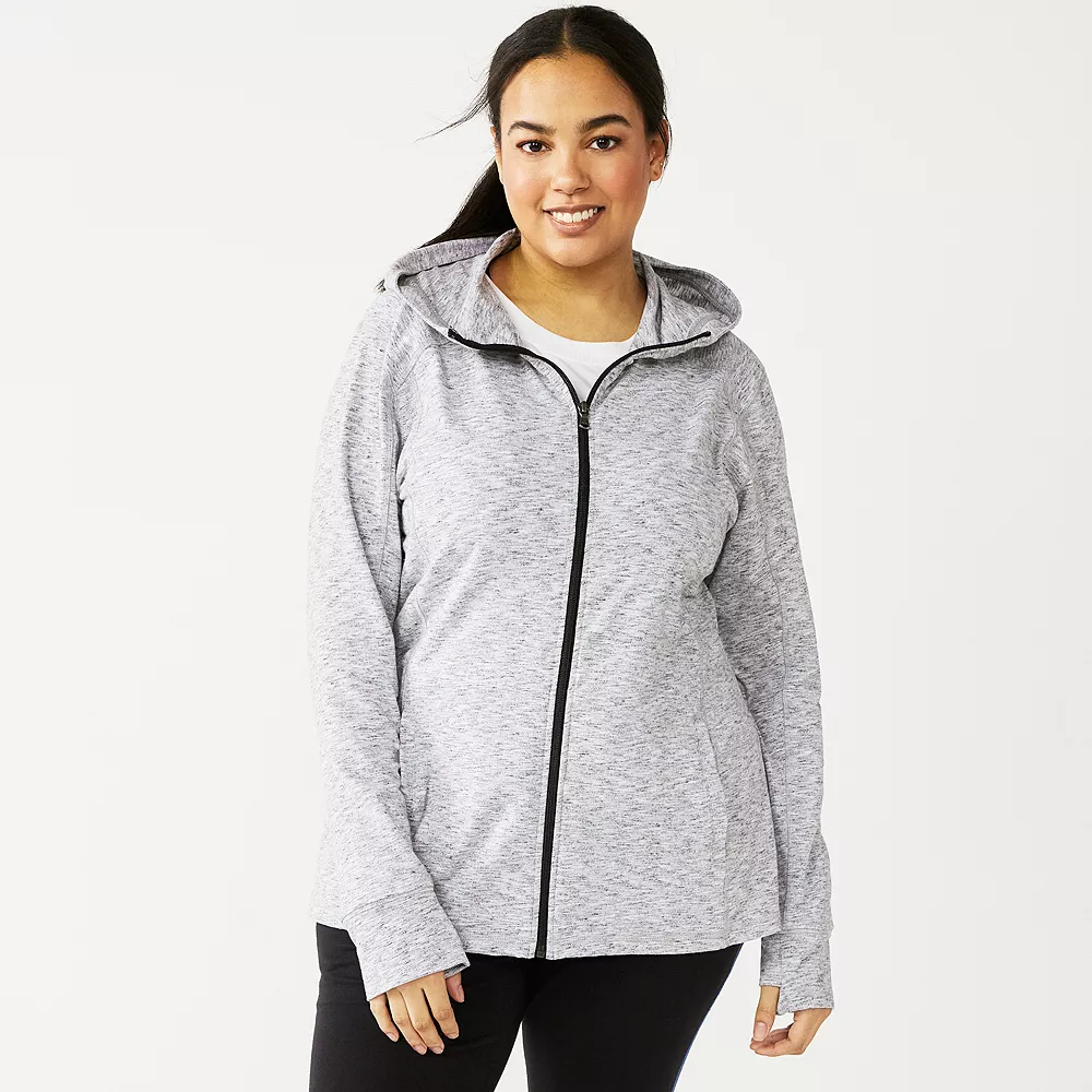 Plus Size Tek Gear® Essential Hooded Jacket 7 Plus Size Tek Gear® Essential Hooded Jacket - Image 7