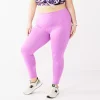 Plus Size Tek Gear® Perforated High-Waisted 7/8 Leggings 17 Plus Size Tek Gear® Perforated High-Waisted 7/8 Leggings -Tek Gear store 5227247 Luminous Pink